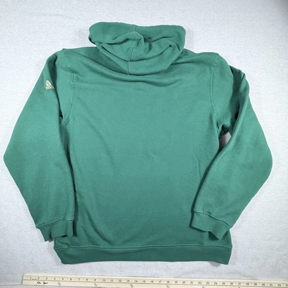 Adidas Large Green Notre Dame ND Sweatshirt Fighting Irish Football Basketball
